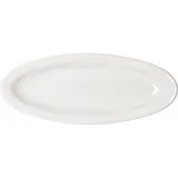 Блюдо «Кунстверк» овальное фарфор ,H=2,L=22,B=8см белый