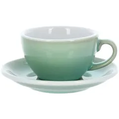 Кофейная пара «Эгг» фарфор 250мл D=95/145,H=55,L=115мм салатов.