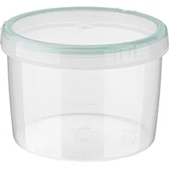 Container for “Vintage” products with lid  polyprop.  0.75 l  D=125, H=90mm  clear.