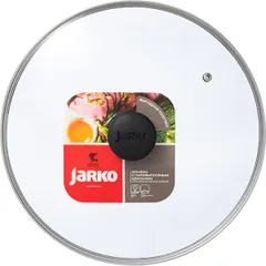 Крышка стекло,пластик D=28см прозр.,черный, изображение 3