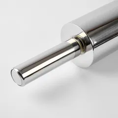 Скалка сталь нерж. D=77,L=469/250мм металлич., изображение 2