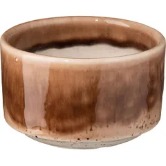 Sugar bowl without lid “Marron Reativo”  porcelain  350 ml , H=65, B=100mm  brown, beige.