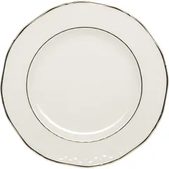 Тарелка «Афродита» мелкая фарфор D=170,H=17мм белый,золотой