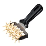 Валик для теста абс-пластик,сталь нерж. ,H=7,L=22/6,B=12см черный,бежев.