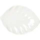 Блюдо «Кунстверк» лист фарфор ,H=21,L=252,B=182мм белый