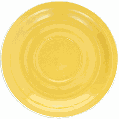 Блюдце «Колорс» фарфор D=12см желт.