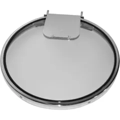 Round lid for food warmer  glass  clear.