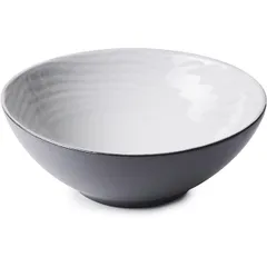 Salad bowl “Swell” ceramics D=15cm white
