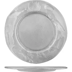 Тарелка «Клиа» мелкая стекло D=32см прозр.