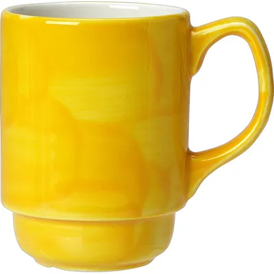 Кружка «Фридом Йеллоу» фарфор 260мл ,L=10см белый,желт.