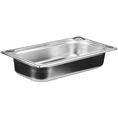 Container for food warmer 1/3 stainless steel ,H=65,L=325,B=176mm silver.