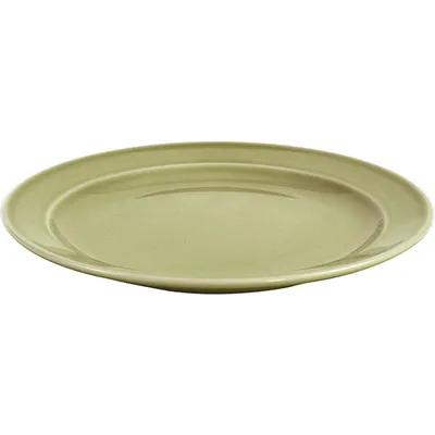 Тарелка «Акварель» Принц мелкая фарфор D=240,H=27мм фисташк., изображение 2