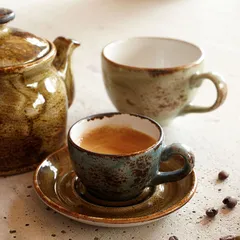 Чашка чайная «Крафт Блю» фарфор 340мл D=100/43,H=70мм синий, изображение 2