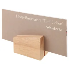 Menu stand[2pcs] wood ,H=60,L=85,B=45mm wood.