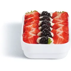 Салатник «Ресторан» стекло 250мл ,H=35,L=140,B=90мм белый, изображение 2