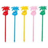 Мешалка «Пальма»[50шт] пластик ,L=20см разноцветн.