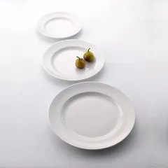 Блюдо «Монако Вайт» овальное фарфор ,H=12,L=330,B=260мм белый, изображение 4