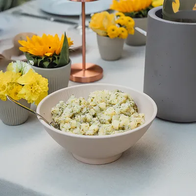 Салатник «Нэро» пластик 1,7л D=24,H=9см бежев., изображение 2