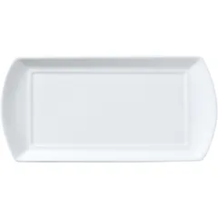 Dish “Classic White” rectangular  bone porcelain , L=25, B=13cm  white