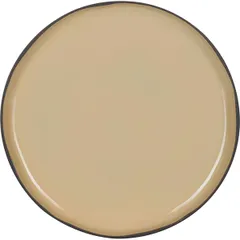 Plate “Karakter” with a high side  ceramics  D=260, H=22mm  beige.