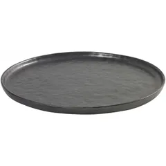 Plate ceramics D=27cm black