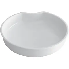 Round container for food warmer  porcelain  D=36cm  white