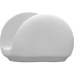 Napkin holder “Lyubyana”  porcelain ,H=8,L=12,B=3cm white