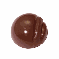 Форма для шоколада «Полукруг с узором»[28шт] поликарбонат D=32,H=17мм