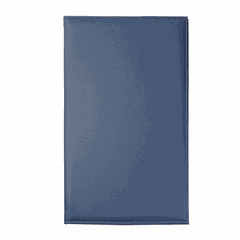 Folder for bills leather ,L=22,B=12cm blue