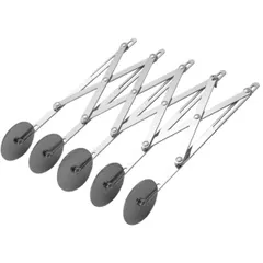 Нож роликовый для теста 5 лезвий сталь нерж. металлич.