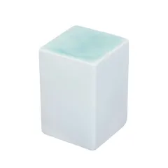 Блюдо для подачи «Фрост» квадратное фарфор ,H=117,L=79,B=79мм зелен., Цвет: Зеленый, Высота (мм): 117