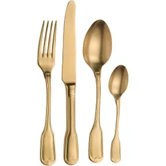 Вилка столовая «Витториале голд» сталь нерж. ,L=20,9см золотой, изображение 2