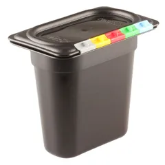 Гастроемкость GN 1/9 без крышки полипроп. 1,1л ,H=15,L=17,6,B=10,8см черный