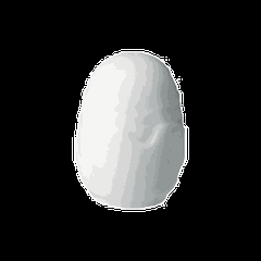 Pepper shaker “Melody” porcelain D=30,H=65,B=45mm white