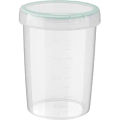 Container for “Vintage” products with lid  polyprop.  0.5 l  D=9, H=12 cm  transparent.