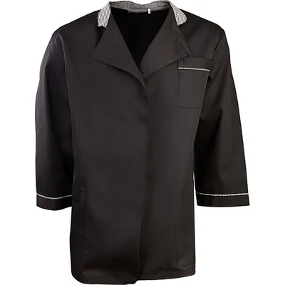 Куртка двубортная 50-52размер твил черный