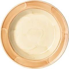 Тарелка глубокая «Паприка» фарфор 380мл D=215,H=30мм оранжев.,бежев.