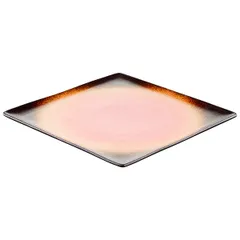 Тарелка «Агат» квадратная фарфор ,L=26,B=26см красный, изображение 2