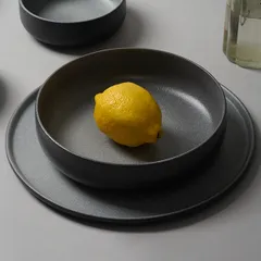 Тарелка «Сейко» с бортом фарфор D=270,H=14мм серый, Диаметр (мм): 270, изображение 4