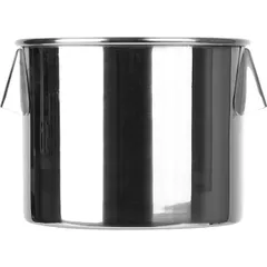 Round container, for food warmer  stainless steel  2.5 l  D=16, H=13 cm  silver.