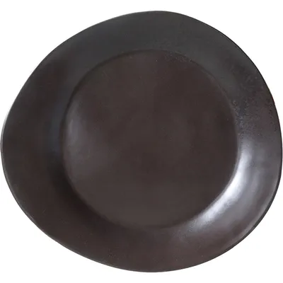 Тарелка мелкая «Карбон» фарфор D=28см черный