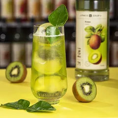 Сироп «Киви» Pinch&Drop стекло 1л D=85,H=330мм зелен., изображение 2