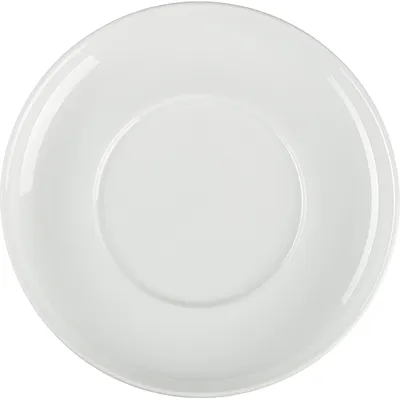 Блюдце «Белая» Практик фарфор D=145,H=18мм белый