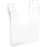 Буклетница А6 пластик ,H=15,L=11,B=3см прозр.