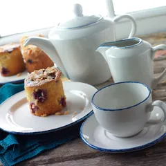 Тарелка «Блю Дэппл» мелкая фарфор D=300,H=25мм белый,синий, изображение 3