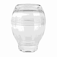 Салатник «Лотус Медиум» с кр.д/десерта стекло 0,61л D=11,7,H=15,6см прозр.