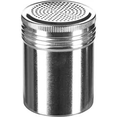 Container for powdered sugar with holes  stainless steel  300 ml  D=7, H=9cm  silver.