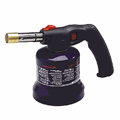 Горелка для карамели сталь,пластик ,H=18,L=23,B=10,5см синий,черный