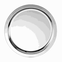 Поднос круглый «Элит» сталь нерж. D=35см серебрист.