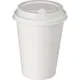 Крышка для стакана одноразовая с клапаном[100шт] пластик D=9,H=2см белый,матовый, Цвет: Белый, Диаметр (мм): 90, изображение 2